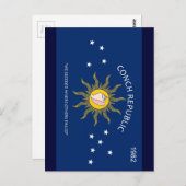 コンチ共和国国旗 ポストカード (正面/裏面)