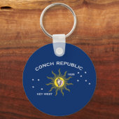 コンチ共和国国旗、鍵西 キーホルダー (正面)