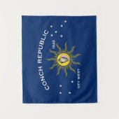 コンチ共和国国旗、鍵西 タペストリー (正面)