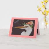 コンチ素晴らしーカード付きホワイトヘロン カード (黄色い花)