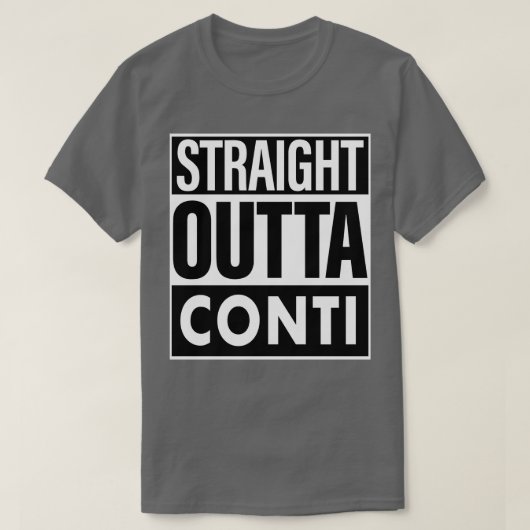 コンティナストレートアウトタコンティ Tシャツ (デザイン正面)