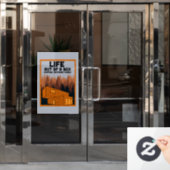 コンテナハウス生活 ウィンドウサイン (オフィスドア)