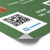 コンテナプラントのカスタマイズ可能なQRコード支払 ポスター (角)