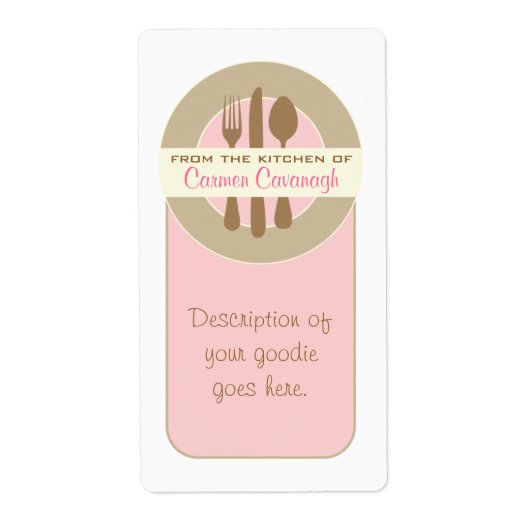 コンテナラベルのキッチンから ラベル (正面)