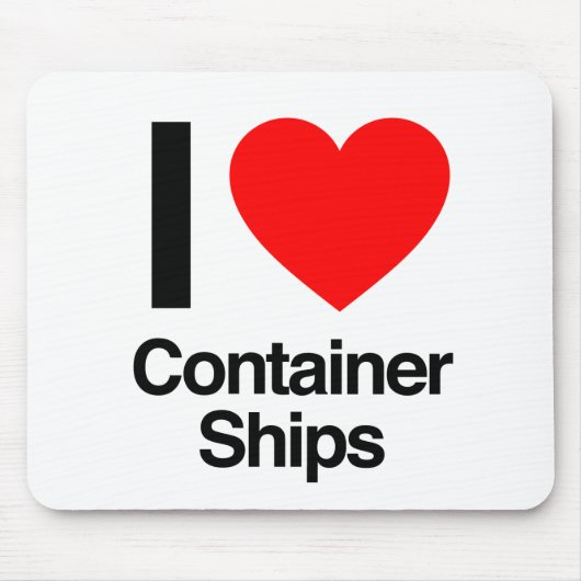 コンテナ船が好き マウスパッド (正面)