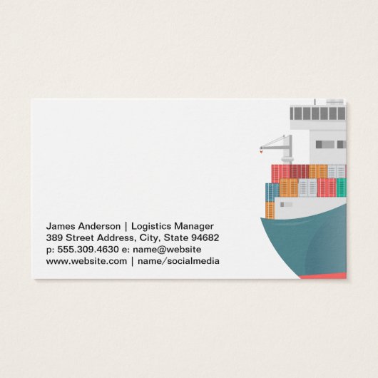 コンテナ船 |物流 (裏面)