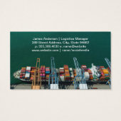 コンテナ船 |物流 |ポート (裏面)