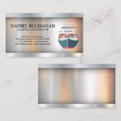 コンテナ船 | 金属工業 名刺 (正面/裏面)