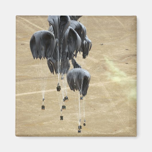 コンテナ配送システムのバンドル落下傘 マグネット (正面)