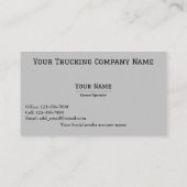 コンテナ/トラック 名刺 (裏面)