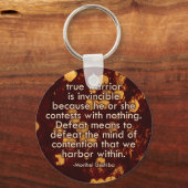 コンテンションの心 – 合気道ピース引用文 キーホルダー (正面)