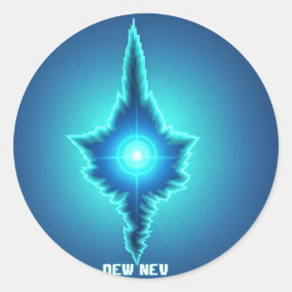 コンテンツクラウン：明るい未来を照らす！」 ラウンドシール