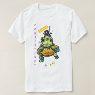 コンテンツクリエイター向けの愛らしいウミガメTシャツ Tシャツ