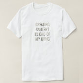 コンテンツクリエイター Tシャツ (デザイン正面)
