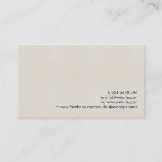 コンテンツクリエーター – Copywriter – フリーランスのライター 名刺 (裏面)