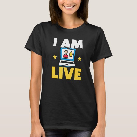 コンテンツクリエーターSNSインフルエンサーVlogger Pr Tシャツ (正面)