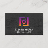 コンテンツ作成者アイコン |カメラシャッター 名刺 (正面)