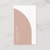 コンテンツ作成者垂直赤面ホワイトアーチQrコード 名刺 (正面)