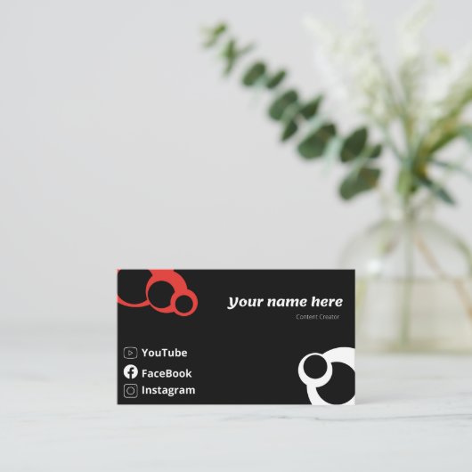 コンテンツ作成者 名刺 (スタンド正面)