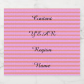 コンテンツ年の地域名またはカップル名 スパークリングワインラベル (シングルラベル)