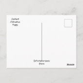 コンテンツChihuahua子犬はがき ポストカード (裏面)