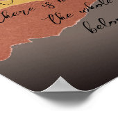 コンテンツLao Tzu zen引用文破れた紙抽象芸術 ポスター (角)