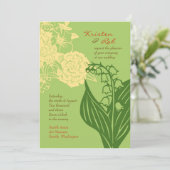 コンテンポフローラ(キュウリ/クリーム) 招待状 (スタンド正面)