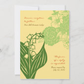 コンテンポフローラ(キュウリ/クリーム) 招待状 (裏面)