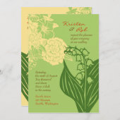 コンテンポフローラ(キュウリ/クリーム) 招待状 (正面/裏面)