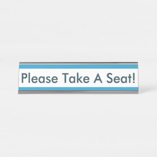 コンテンポラリーお洒落どうぞ！ デスクネームプレート