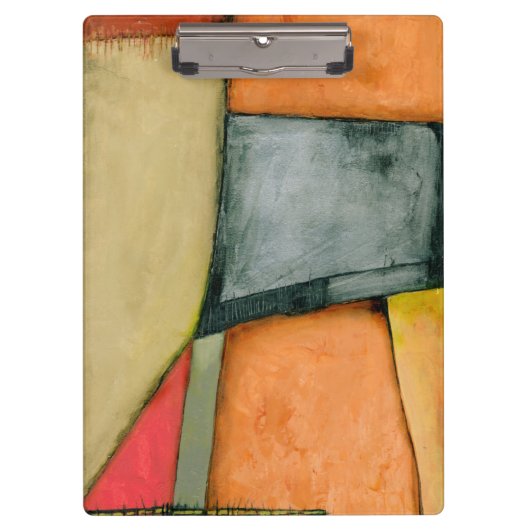 コンテンポラリーでカラフルで幾何学的な形 クリップボード (正面)