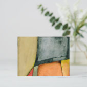 コンテンポラリーでカラフルで幾何学的な形 ポストカード (スタンド正面)