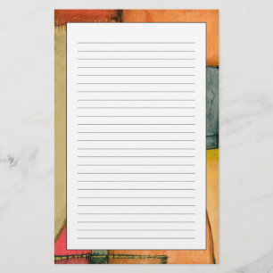 コンテンポラリーでカラフルで幾何学的な形 便箋