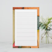 コンテンポラリーでカラフルで幾何学的な形 便箋 (スタンド正面)