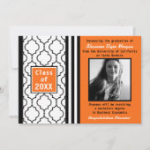 コンテンポラリーでシックな卒業の写真の発表5 案内状 (正面)