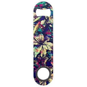 コンテンポラリーでシックな水彩画のドラゴンユリの花 スピード栓抜き