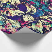 コンテンポラリーでシックな水彩画のドラゴンユリの花 ラッピングペーパー (角)