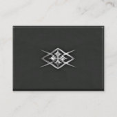 コンテンポラリーでデラックスでカスタムなプロフィールカード 名刺 (裏面)