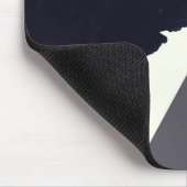 コンテンポラリーでミニマルな白黒芸術 マウスパッド (コーナー)