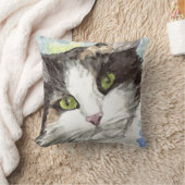 コンテンポラリーなさらさの猫好きのギフト クッション (ブランケット)