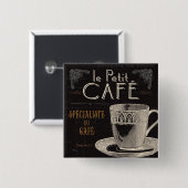 コンテンポラリーなコーヒー 缶バッジ (正面&裏面)