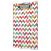 コンテンポラリーなシェブロンパターン用箋挟 クリップボード (左)