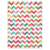 コンテンポラリーなシェブロンパターン用箋挟 クリップボード (裏面)