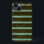 コンテンポラリーなターコイズの空気火格子 iPhone 13ケース<br><div class="desc">コンテンポラリーなターコイズの空気火格子はジェニファーGoldbergerによってこの仕事の主題行います。 錆の汚れはそれに井戸によって使用される感じを与える火格子で示します。 おもしろいのプリント、順序今日あなたの!</div>