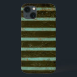 コンテンポラリーなターコイズの空気火格子 iPhone 13ケース<br><div class="desc">コンテンポラリーなターコイズの空気火格子はジェニファーGoldbergerによってこの仕事の主題行います。 錆の汚れはそれに井戸によって使用される感じを与える火格子で示します。 おもしろいのプリント、順序今日あなたの!</div>