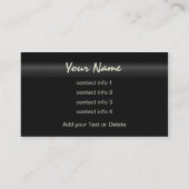 コンテンポラリーなデザインの名刺 名刺 (裏面)