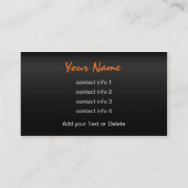 コンテンポラリーなデザインの名刺 名刺 (裏面)