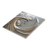 コンテンポラリーなモダンの抽象芸術の種族の青銅色の芸術 タイル (側面)