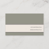 コンテンポラリーなモノグラムの名刺 名刺 (裏面)