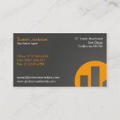 コンテンポラリーな不動産の名刺 名刺 (裏面)